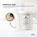 Orku 700g Fossil Shell Flour Tub - Livestock Garden Diatomaceous Earth - Side View