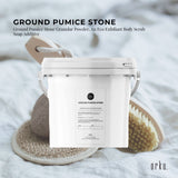 5Kg Ground Pumice Stone Granular Powder Tub Exfoliant Body Scrub Soap Additive - Front View