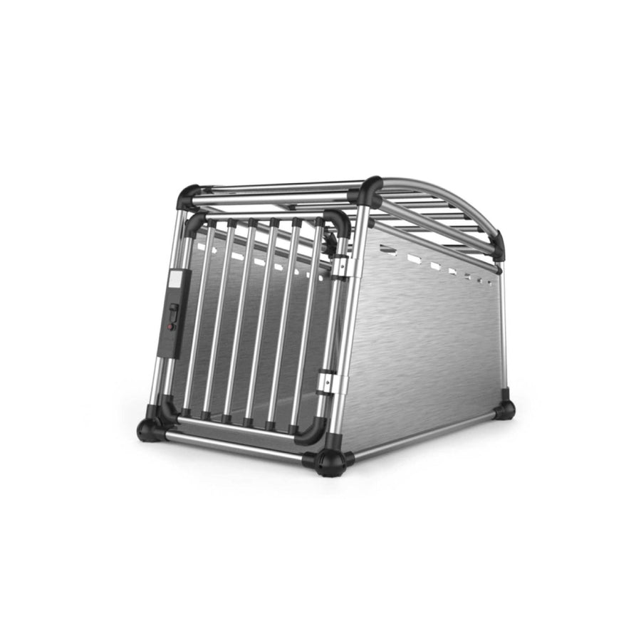 Aluminium Dog Travel Crate 63x68x88cm - Large Pet Car Transport Cage Kennel Box