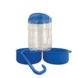 3 In 1 Pet Travel Food Water Bowl Set Dog Cat Portable Feeding Carry Container - Front View