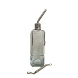245ml Glass Bottle Water Hanging Cage Drinker Pet Rabbit Bird Mouse Guinea Pig - Front View