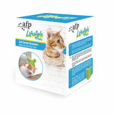 Cat Corner Groomer With Catnip - Wall Mounted Pet Self Comb Massager Brush - Front View