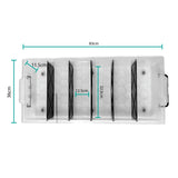 Under Bed 6 Compartment Storer with Wheels 27L Container Tub Storage Unit - Front View