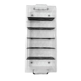 Under Bed 6 Compartment Storer with Wheels 27L Container Tub Storage Unit - 45-Degree Angle