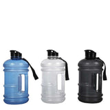 2.2L Large Water Drink Bottle - BPA Free Jug - Random Colour + Random Lid - Top-Down View