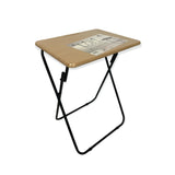 Metal MDF Folding Table Foldable Laptop PC Collapsible Study Desk 48cm x 38cm - 45-Degree Angle
