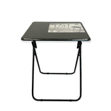 Metal MDF Folding Table Foldable Laptop PC Collapsible Study Desk 48cm x 38cm - Close-Up Angle