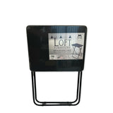 Metal MDF Folding Table Foldable Laptop PC Collapsible Study Desk 48cm x 38cm - Low Angle