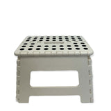 Folding Step Stool 22cm Portable Plastic Collapsible Fold Up Chair Random Colour - Front View