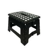 Folding Step Stool 22cm Portable Plastic Collapsible Fold Up Chair Random Colour - Top-Down View