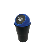 1x 550ml Mini Car Rubbish Bin - Cup Holder Trash Can Coin Ashtray Random Colour - Front View