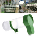 Bird Cage Food Dispenser Feeder Automatic Pet Parrot Budgie Cockatiel Aviary - 45-Degree Angle