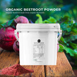 3Kg Organic Beetroot Powder Bucket Superfood Beet Root Supplement Beta Vulgaris - Front View