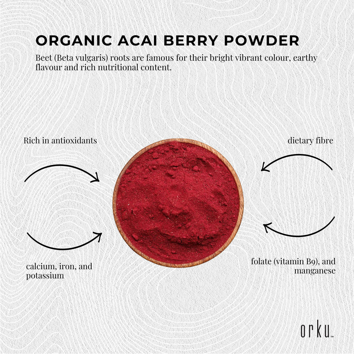 3Kg Organic Beetroot Powder Bucket Superfood Beet Root Supplement Beta Vulgaris