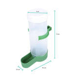 5x Bird Cage Food Dispenser Feeder Automatic Pet Parrot Budgie Cockatiel Aviary - Side View