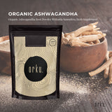 100g Organic Ashwagandha Root Powder Withania Somnifera Herb Supplement - Side View