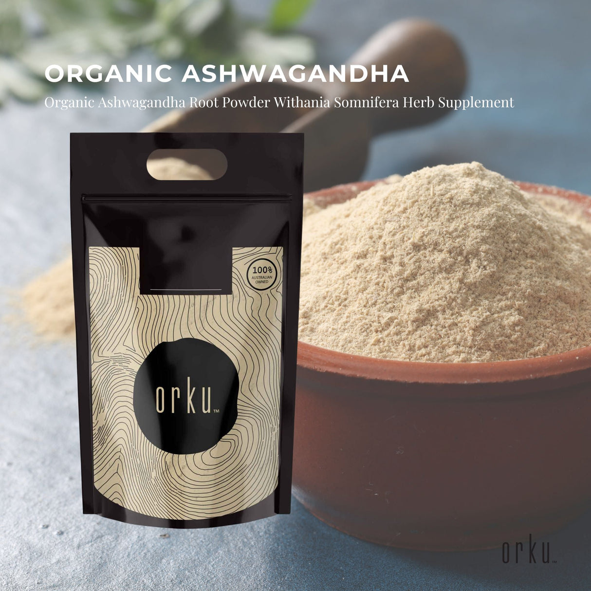 Bulk 20Kg Premium Organic Ashwagandha Root Powder – Withania Somnifera Herbal Supplement