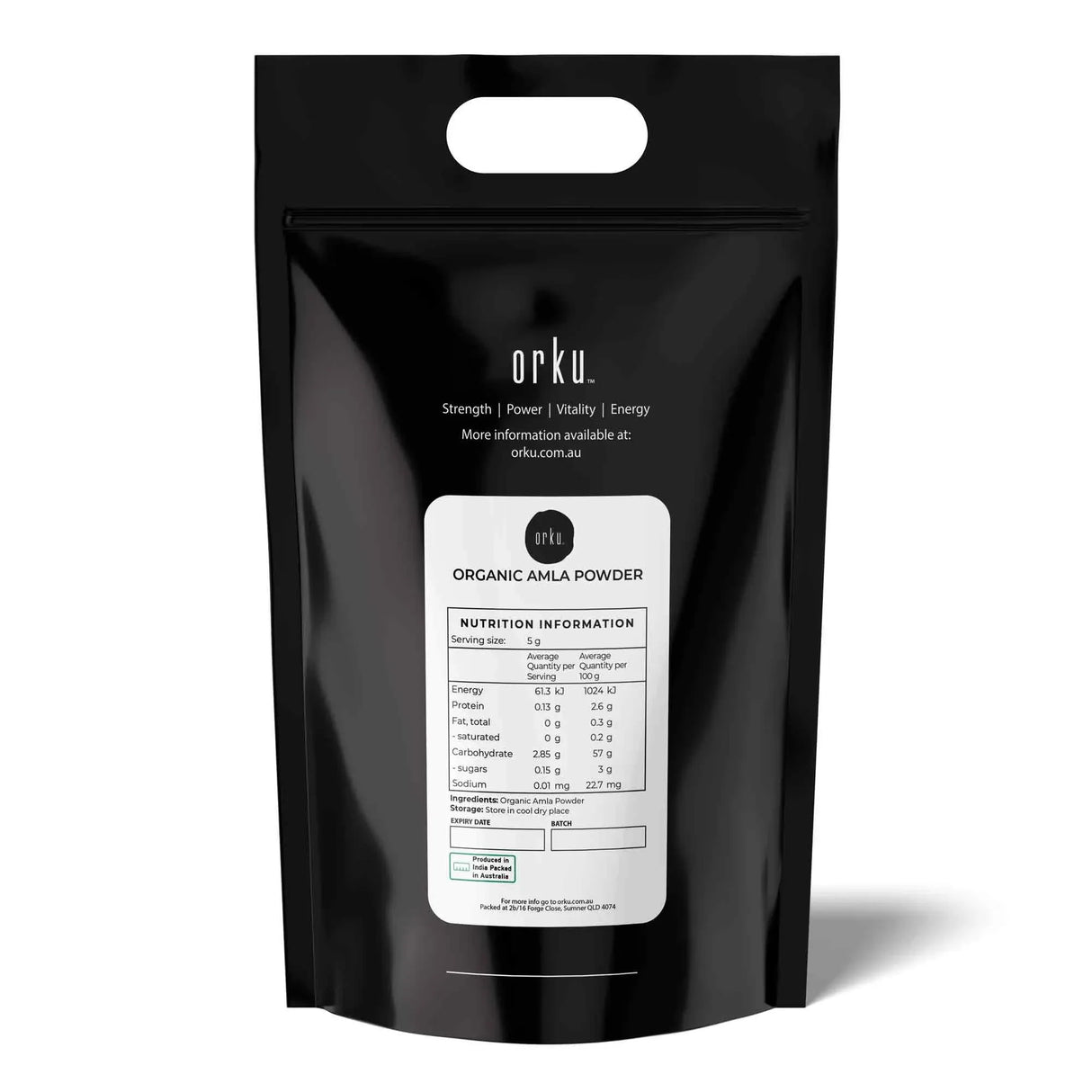 Orku 10Kg Organic Amla Powder - Indian Gooseberry Amalaki Fruit Powder