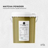 Organic 600g Matcha Green Tea Powder - Camellia Sinensis Superfood Tub - Side View