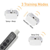 Dog Bark Collar - Rechargeable Remote Citronella Mist Spray Trainer - Side View