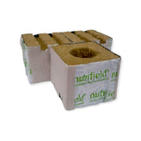 75x75x65mm Stonewool 8pk - Planting Propagation Growing Assist Block Nutrifield - Front View