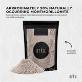50g Organic Sodium Bentonite Clay Powder - Cosmetic Montmorillonite - Top-Down View
