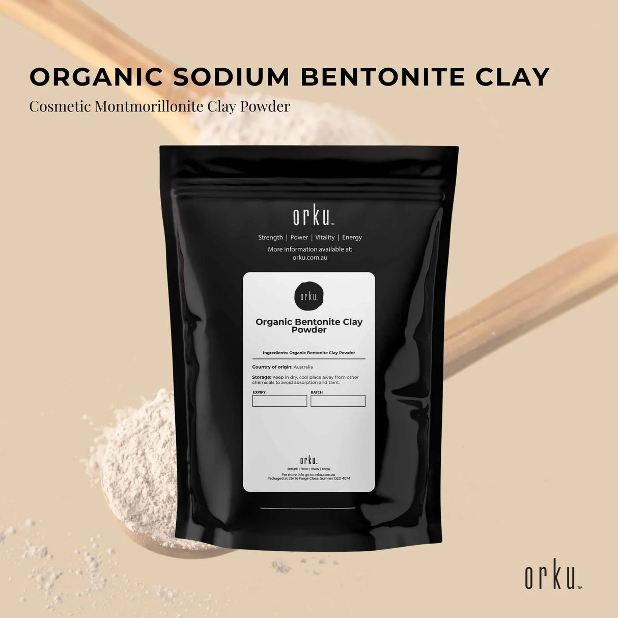 1Kg Pure Montmorillonite Clay Powder - Versatile Organic Sodium Bentonite for Cosmetics and More
