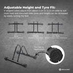 Social Hike Single Bike Rack Stand - Floor or Wall Adjustable Width Bicycle Holder