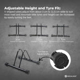 Social Hike Single Bike Rack Stand - Floor or Wall Adjustable Width Bicycle Holder - 45-Degree Angle