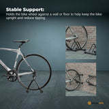 Social Hike Single Bike Rack Stand - Floor or Wall Adjustable Width Bicycle Holder - Close-Up Angle