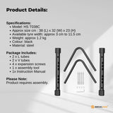 Social Hike Single Bike Rack Stand - Floor or Wall Adjustable Width Bicycle Holder - Low Angle
