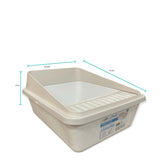 High Back Cat Litter Tray Small - Pet Fresh Clean Kitten Toilet Box - Side View