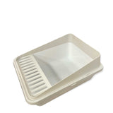 High Back Cat Litter Tray Large - Pet Fresh Clean Kitten Toilet Box - Top-Down View