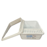 High Back Cat Litter Tray Large - Pet Fresh Clean Kitten Toilet Box - Front View