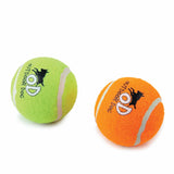 6 Pack Squeaking Tennis Ball - 6.5cm Squeaky Dog Puppy Play Fetch Outdoor Toy - Front View