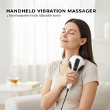Orku Handheld Body Massager 4 Heads Adjustable Speed 28W Black - Front View