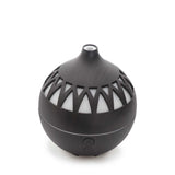 Ultrasonic Essential Oil Diffuser - 180ml Dark Wood USB Humidifier with LED Lights - Top-Down View