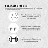 Teeth Water Flosser Rechargeable Cordless Cleaner - Travel Oral Irrigator White - Close-Up Angle