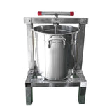 Honey Wax Press 10L - Capping Stainless Steel Manual Presser 23cm Barrel Beekeep - Side View
