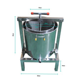 Honey Wax Press 10L - Capping Stainless Steel Manual Presser 23cm Barrel Beekeep - 45-Degree Angle