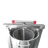 Honey Wax Press 10L - Capping Stainless Steel Manual Presser 23cm Barrel Beekeep - Rear View