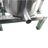 Honey Wax Press 10L - Capping Stainless Steel Manual Presser 23cm Barrel Beekeep - Close-Up Angle