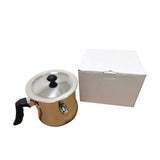 Bee Wax Melter Pot 1.4L Stainless Steel Double Boiler - Candle Making Beekeeping - Rear View