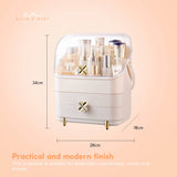 Makeup Display Case Organiser - Cosmetic Storage Jewellery Portable Vanity - Top-Down View