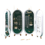 Jewellery Display Case - Mirror Makeup Storage Container Cosmetic Box - Front View