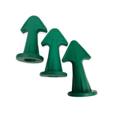 3pc Caulking Nozzles with Plastic Scraper - Sealant Applicator Accessory Tool - Front View