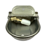 Automatic Stainless Steel Livestock Water Bowl - Cow Horse Sheep Farm Drinker - Side View