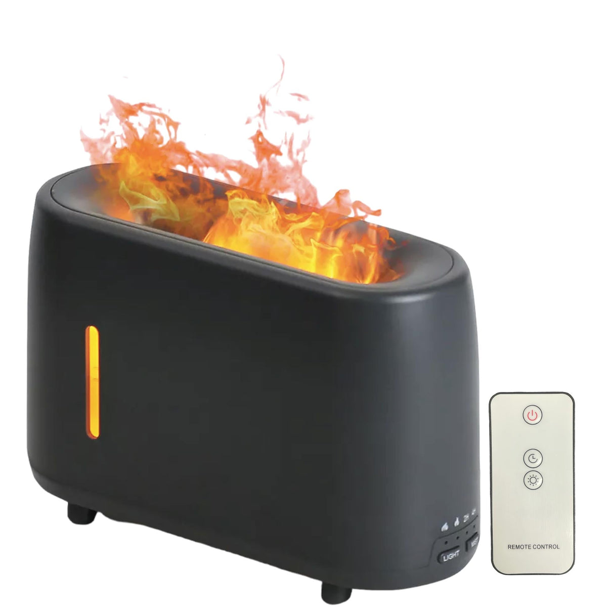 Grey Flame Mist Ultrasonic Aroma Diffuser with Remote Control - 240ml Air Humidifier
