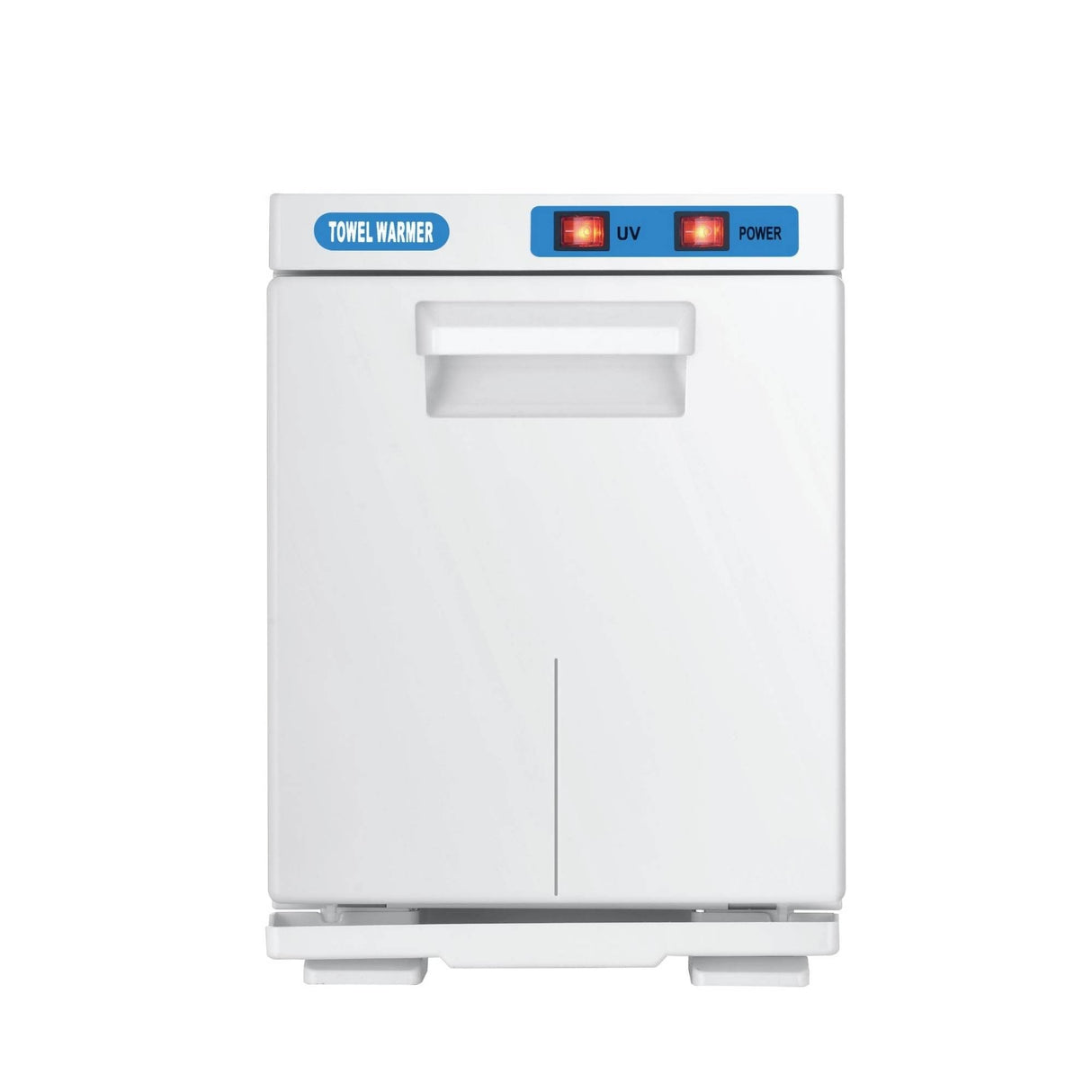 Compact 5L White Electric Towel Warmer with UV Sterilisation and Heater for Home and Spa Use