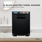 Orku 5L Black Electric Hand Towel Warmer Mini UV Steriliser Cabinet Salon Heater